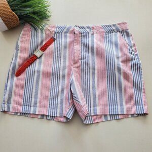 CARRIBBEAN JOE & CO STRIPPED SHORTS SIZE 16
